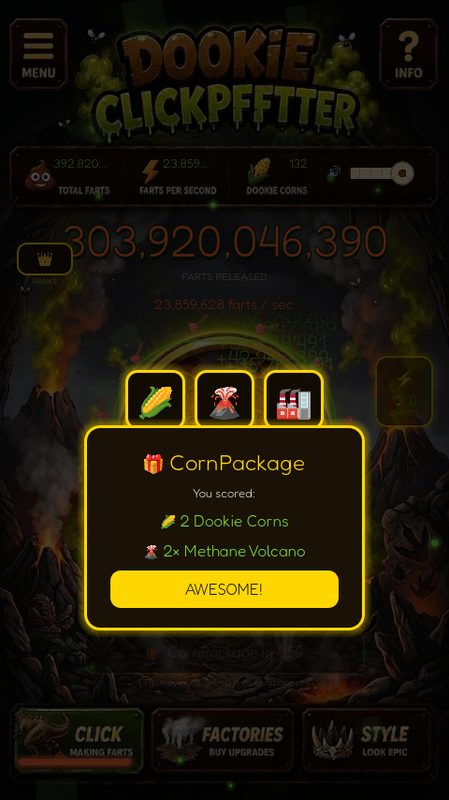 Corn package reward