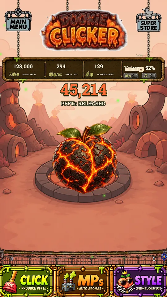 Lava peach in Volcano Lair